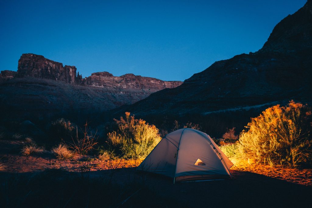 desert camping tent