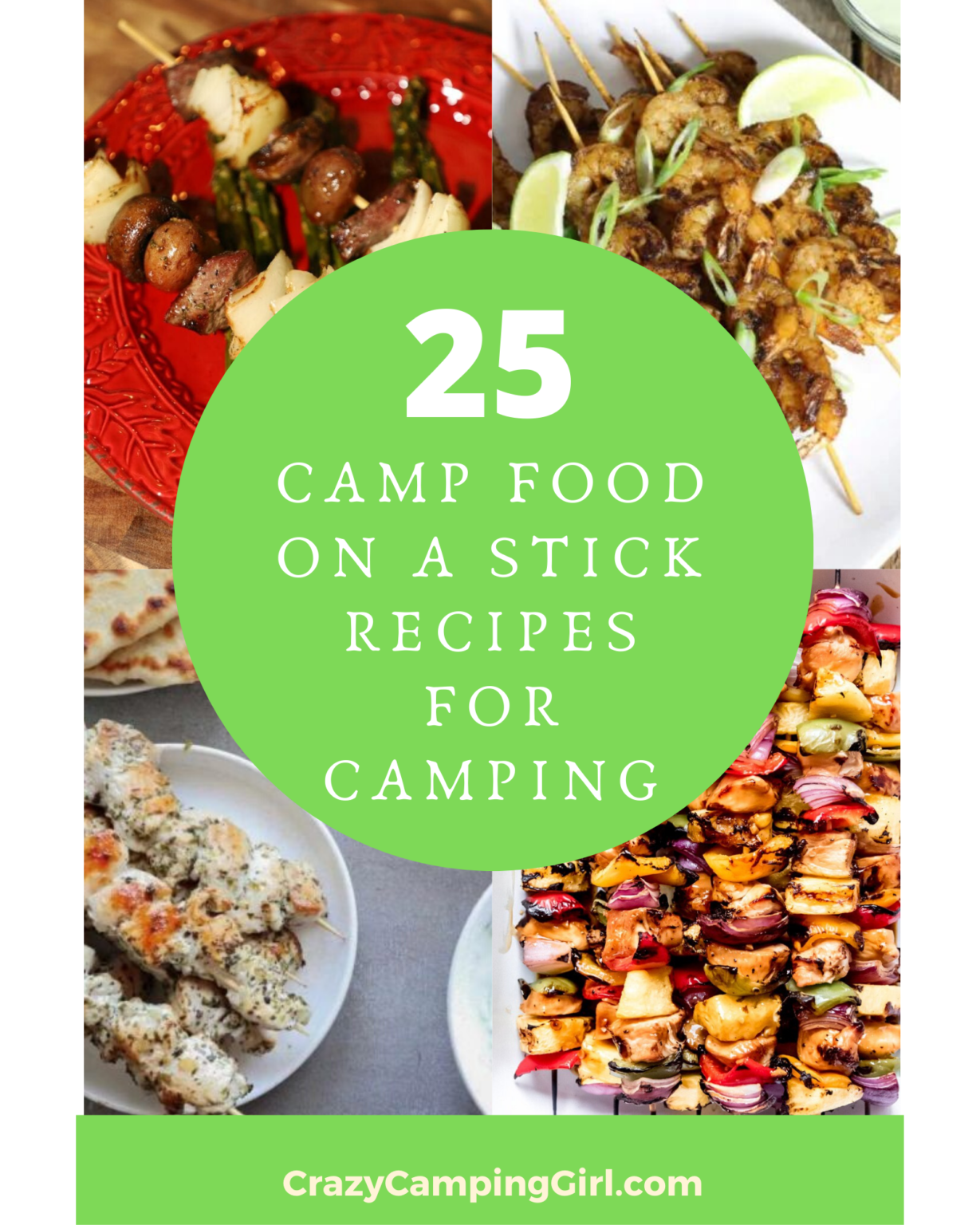 25 Campfire Food on a Stick Recipes for Camping - Crazy Camping Girl