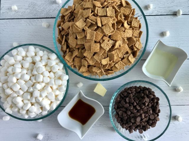 S'mores Bars Recipe ingredients picture