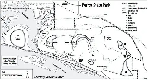 perrot state park hiking map