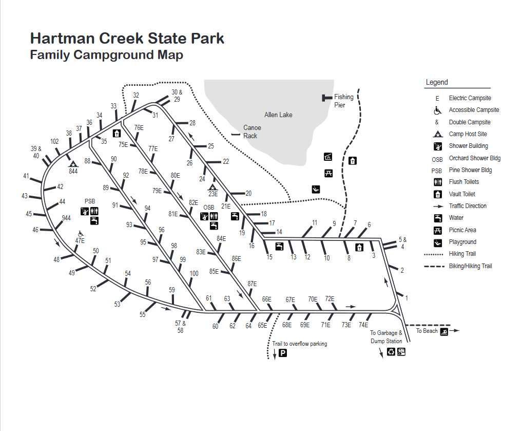Hartman Creek State Park Camping