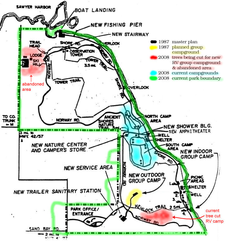 potawatomi state park camp map
