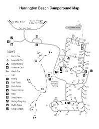 harrington beach state park campground map