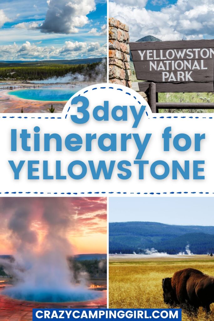 Pin this A 3-Day Itinerary for a Yellowstone National Park Trip