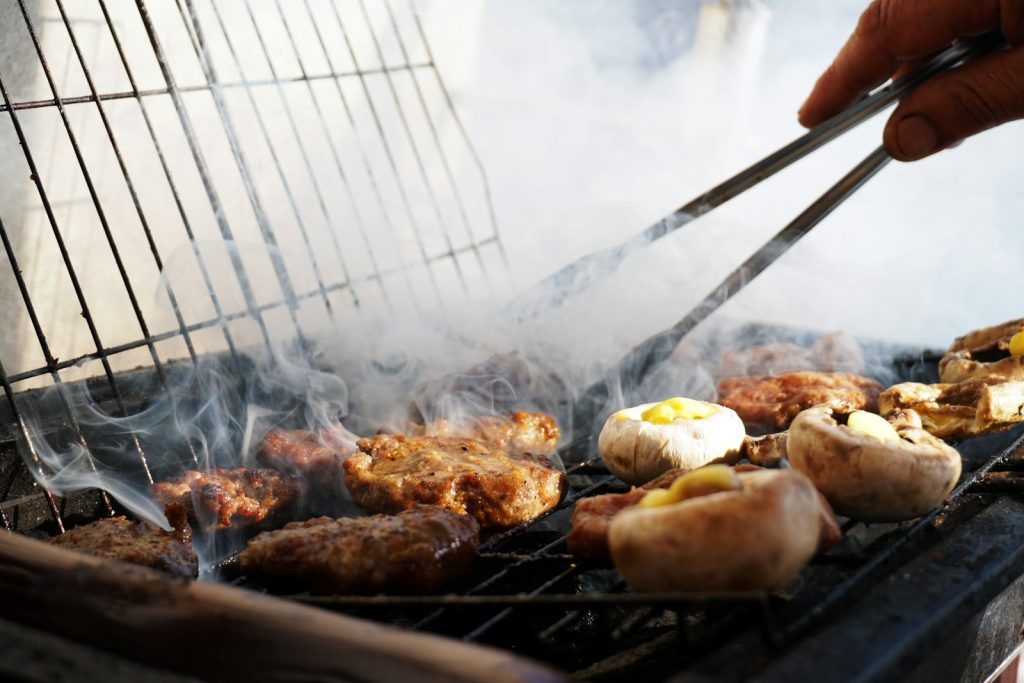 Campfire Beef Recipes long-handled tongs to keep hands away from fire