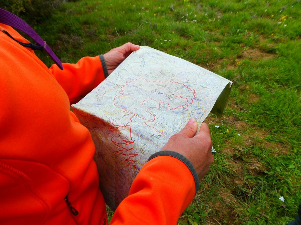 Car Camping Must Haves paper map