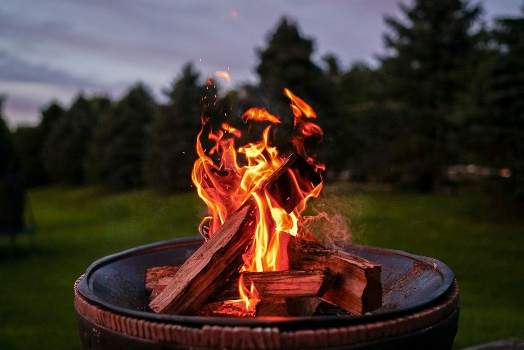 Campfire Mac N Cheese choose a safe place for the campfire