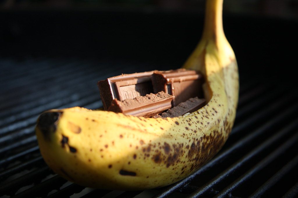 Easy Camping Desserts banana boats