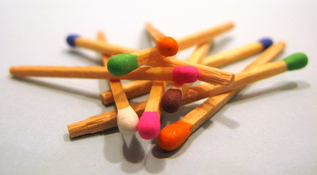 Campfire Games and Crafts store matches and lighters away from the fire