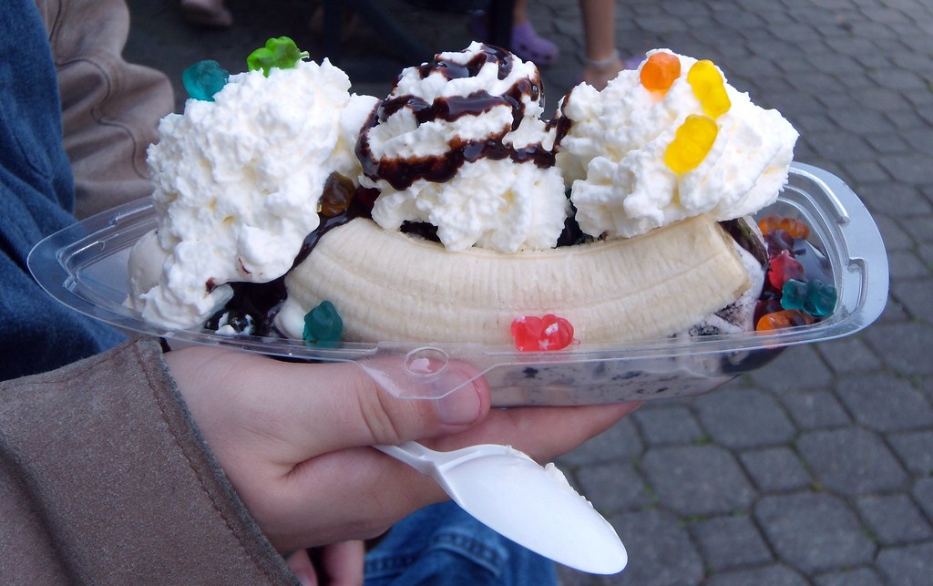 Camping Themed Snacks banana splits