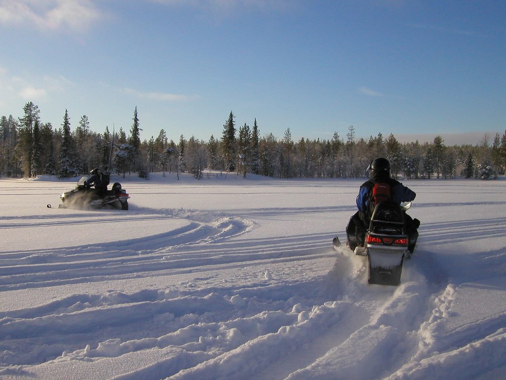 National Parks in North Snowmobiling is a popular activity in the winter