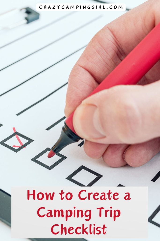 How to Create a Camping Trip Checklist Cover List